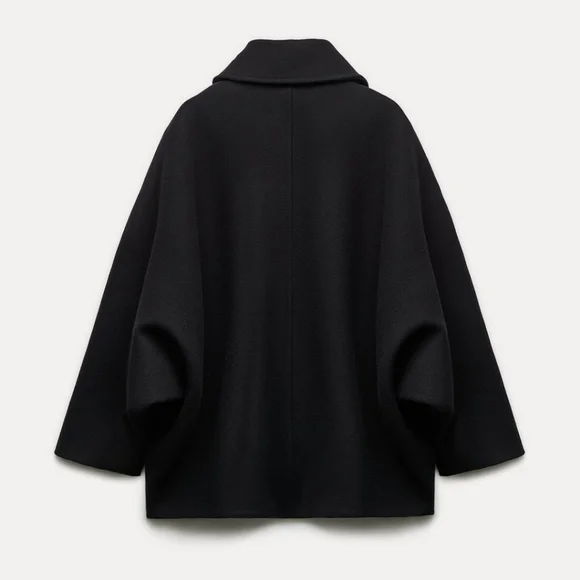ZARA MANTECO WOOL COAT Black - Picture 15 of 17